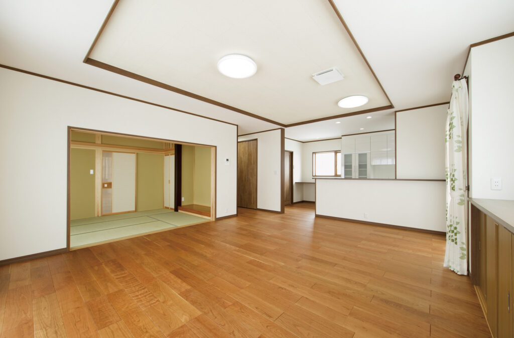 ゆとりと潤いに彩られた日々を叶える。伸びやかな大空間LDK - 大富建設